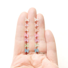 Load image into Gallery viewer, Iridescent Butterfly Earrings