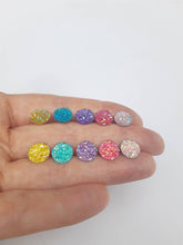 Load image into Gallery viewer, Flat Faux Druzy Earrings