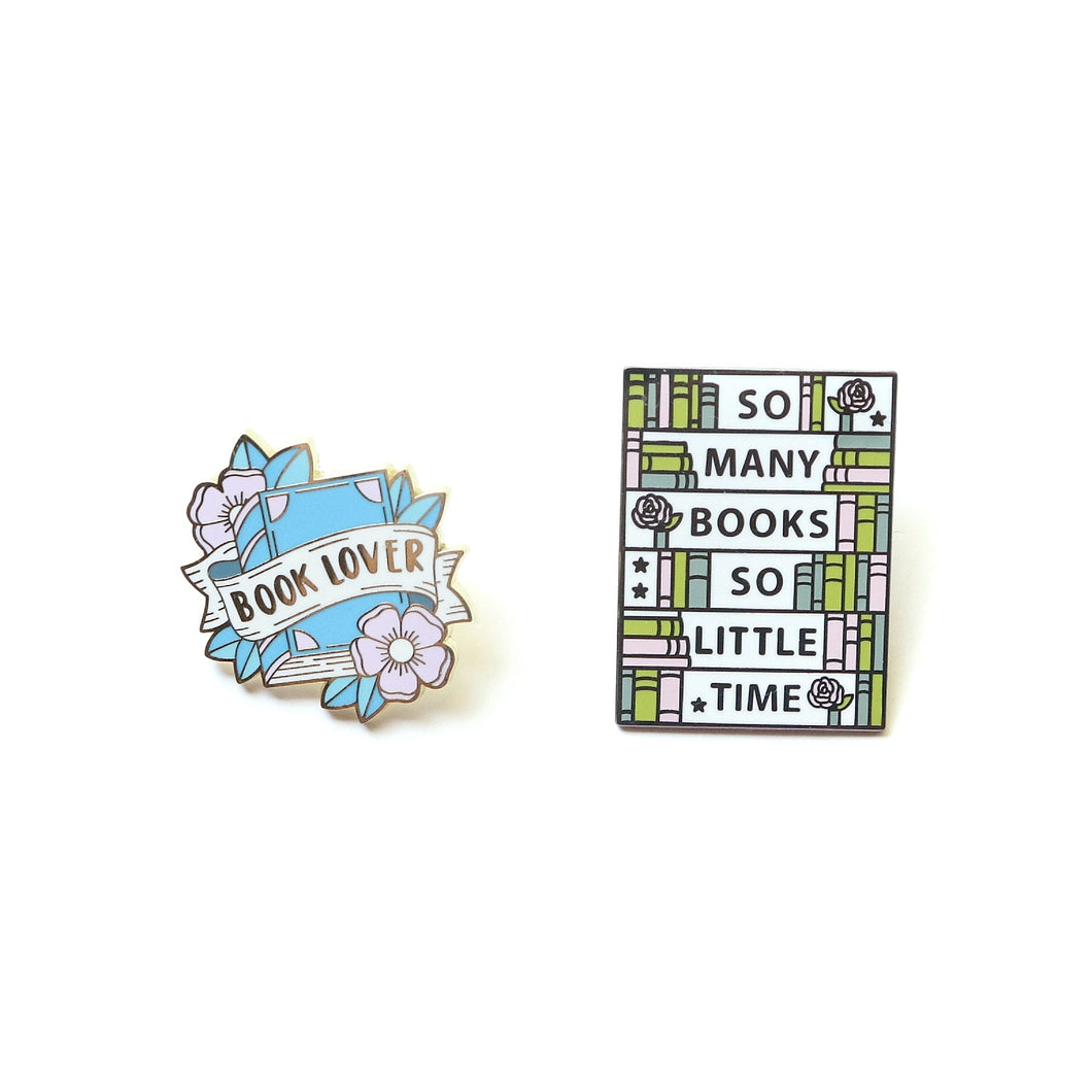 Book Lover Enamel Pins