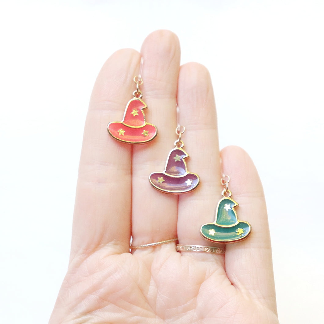 Witch Hat Charm Earrings