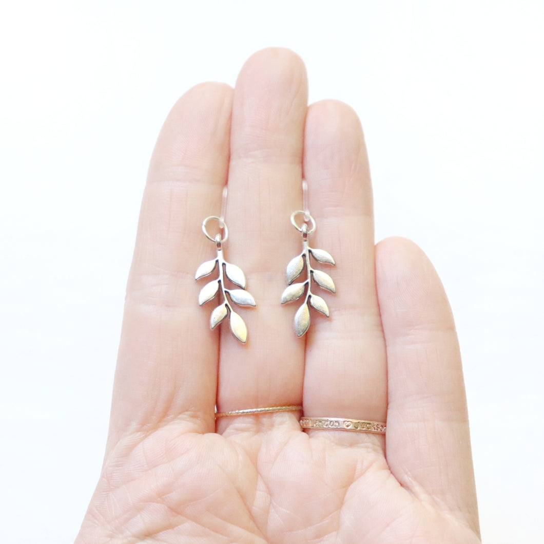 Leaf Charm Earrings