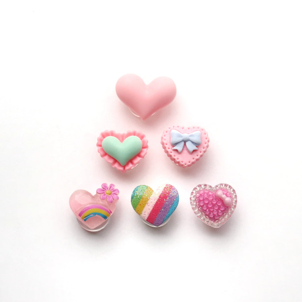 Heart Croc Charms