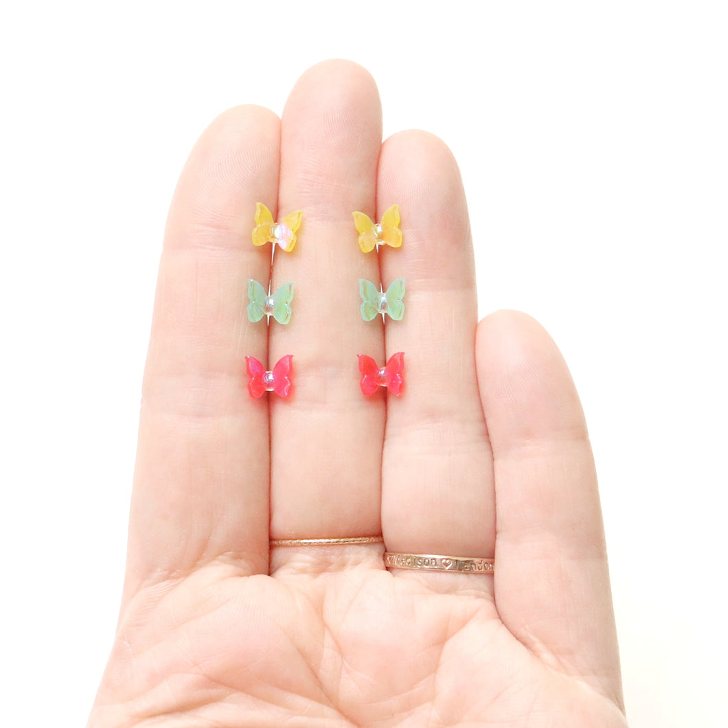 Iridescent Butterfly Earrings