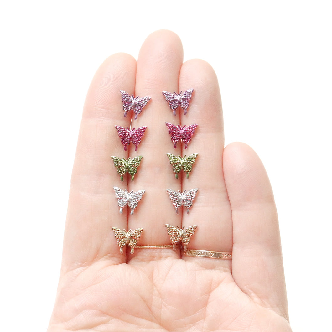 Metallic Butterfly Earrings