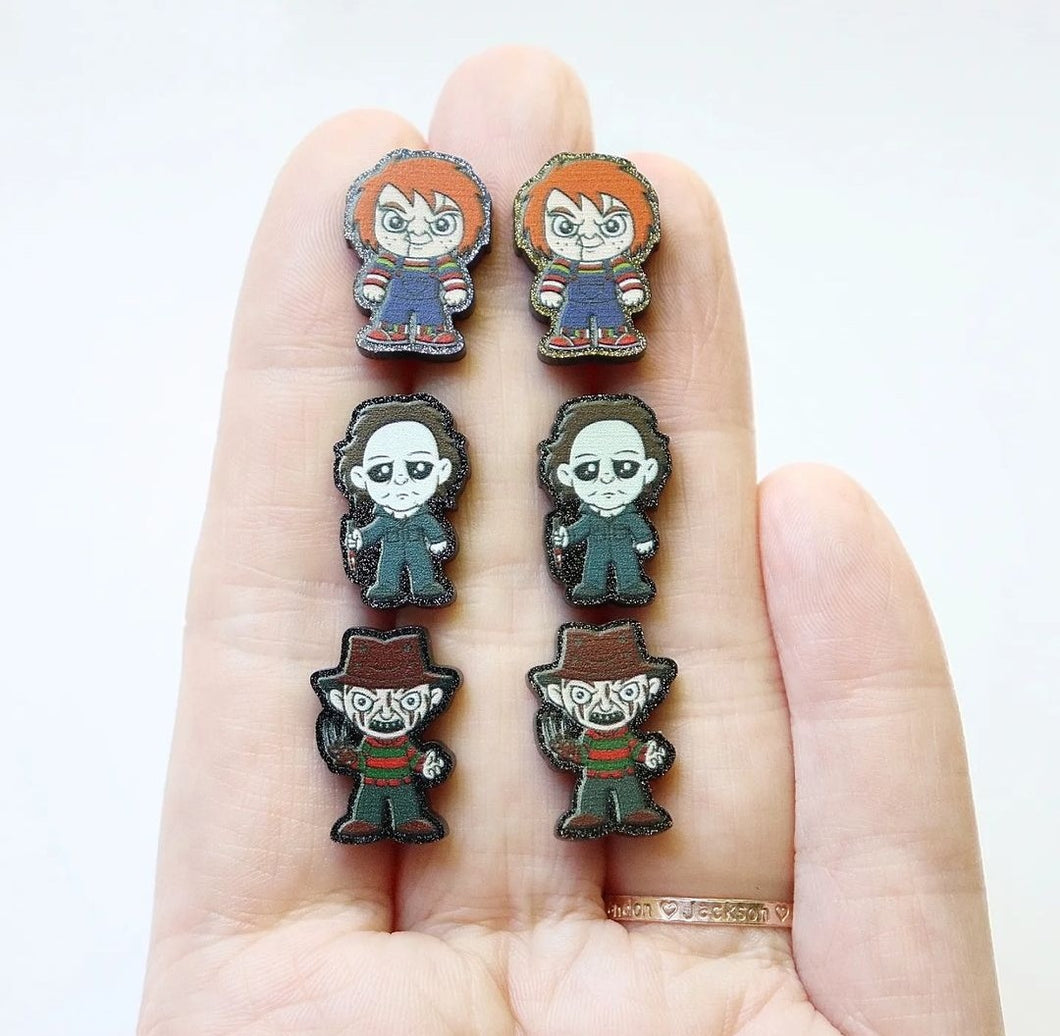Horror Movie Character Earrings