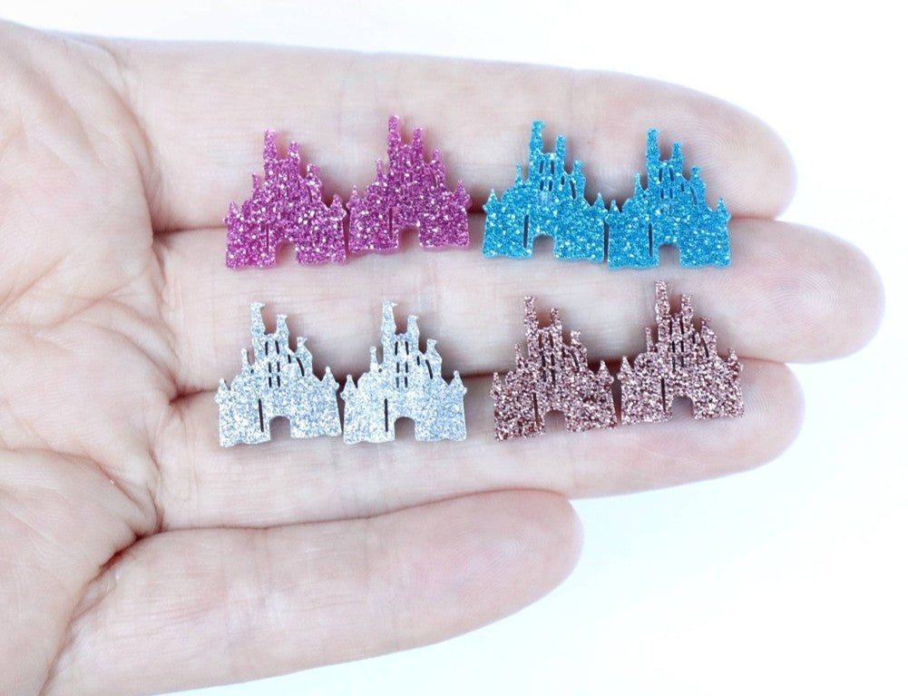 Magical Glitter Castle Earrings