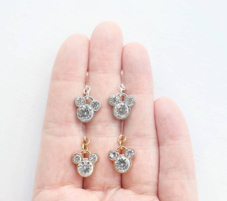 Mouse Head Charm Earrings