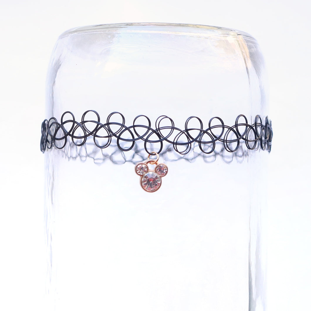 Rose Gold Mouse Tattoo Choker