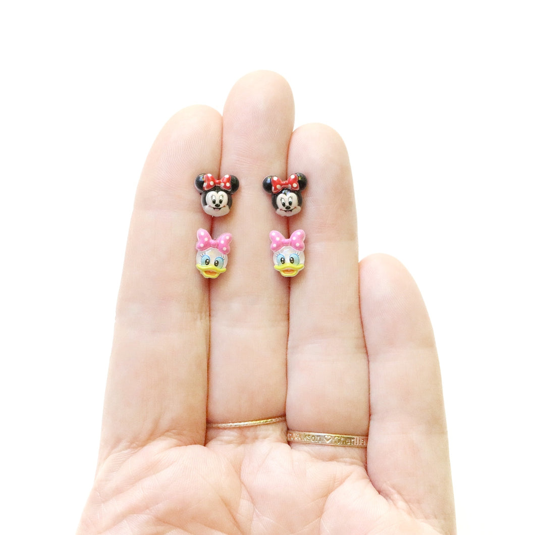 Mouse & Duck Friend Earrings