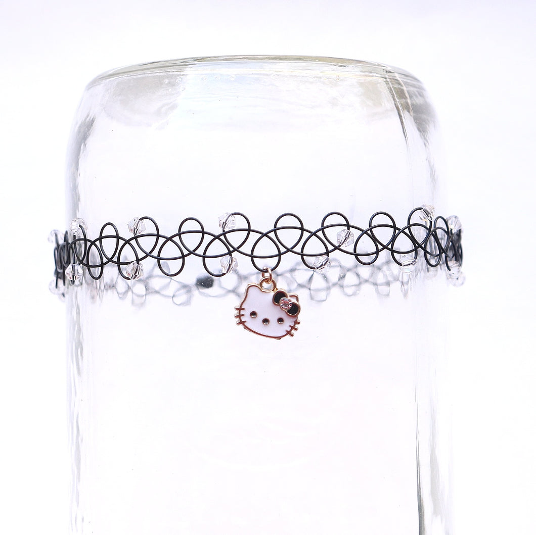 Hi Kitty Tattoo Choker