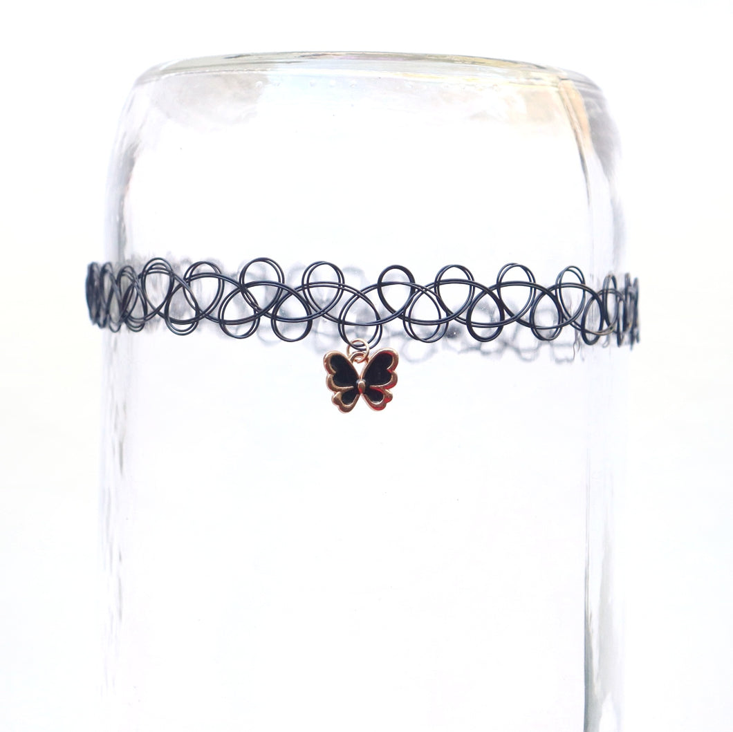 Butterfly Tattoo Choker