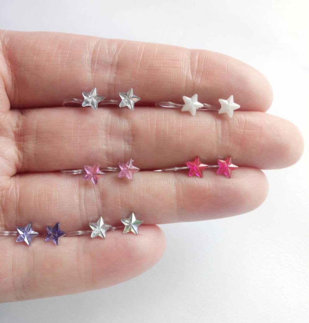 Rhinestone Star Earrings