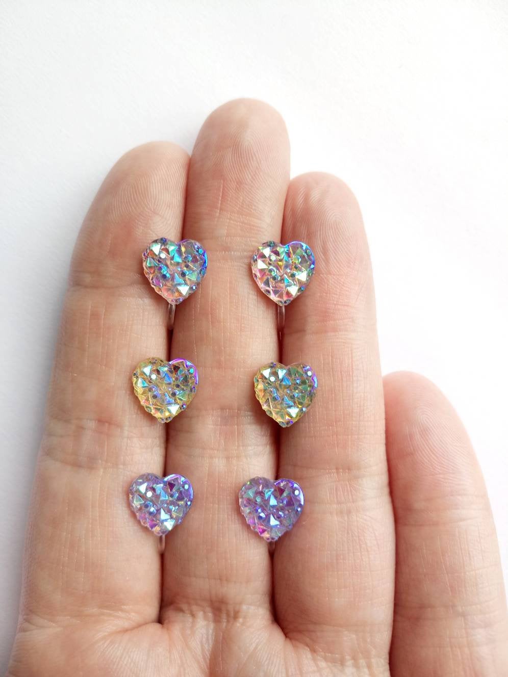 Sparkle Heart Earrings