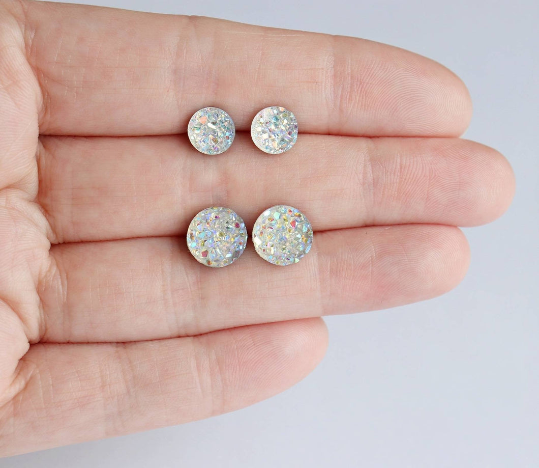 Crystal Faux Druzy Earrings