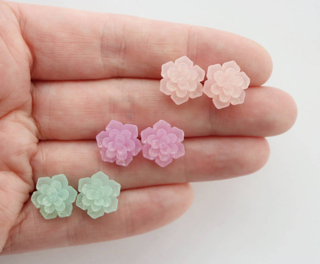 succulent earrings Succulent Earrings – PrettyEars.ca