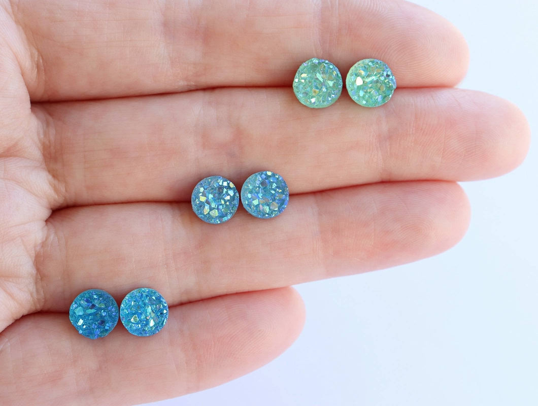 Mini Faux Druzy Earrings