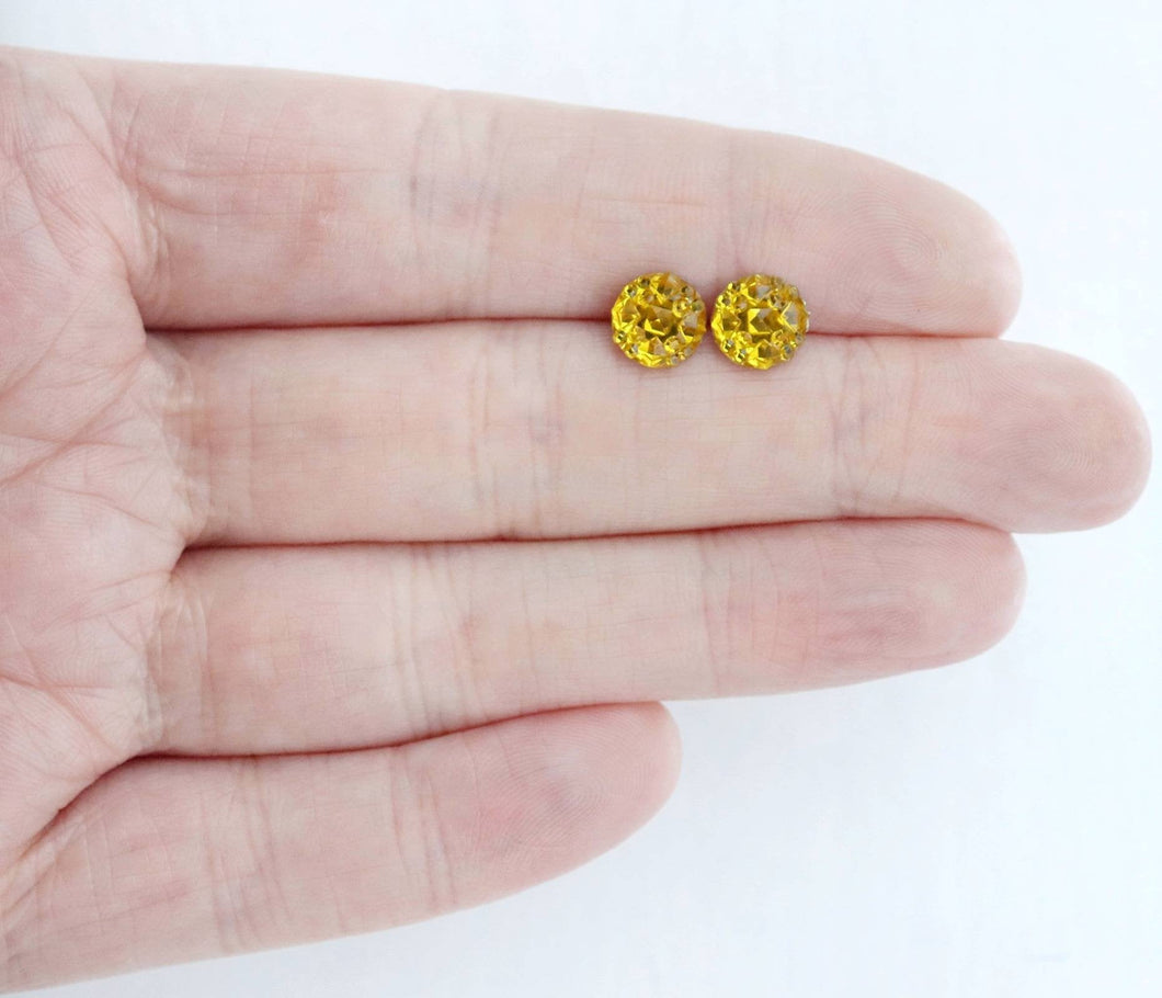 Mini Golden Studded Earrings