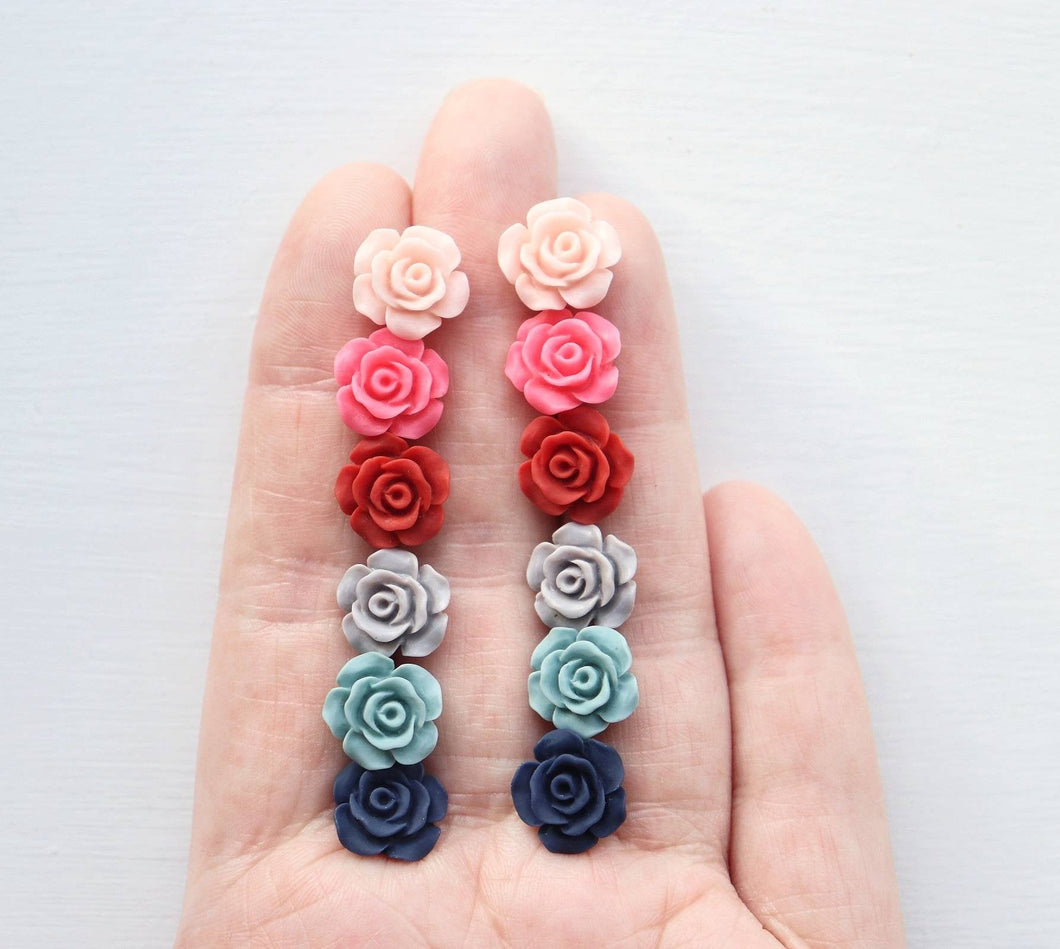 Matte Rose Earrings