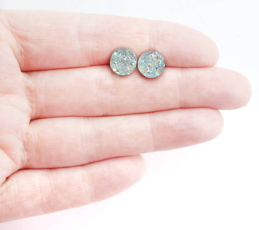 Frosty Faux Druzy Earrings