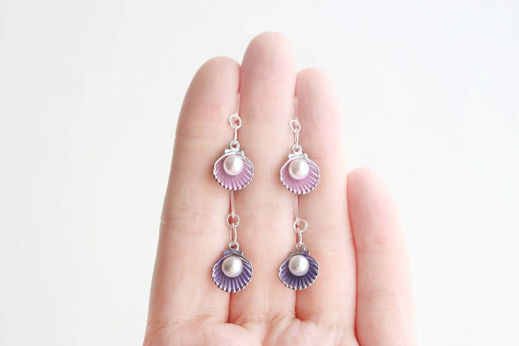 Seashell Charm Earrings