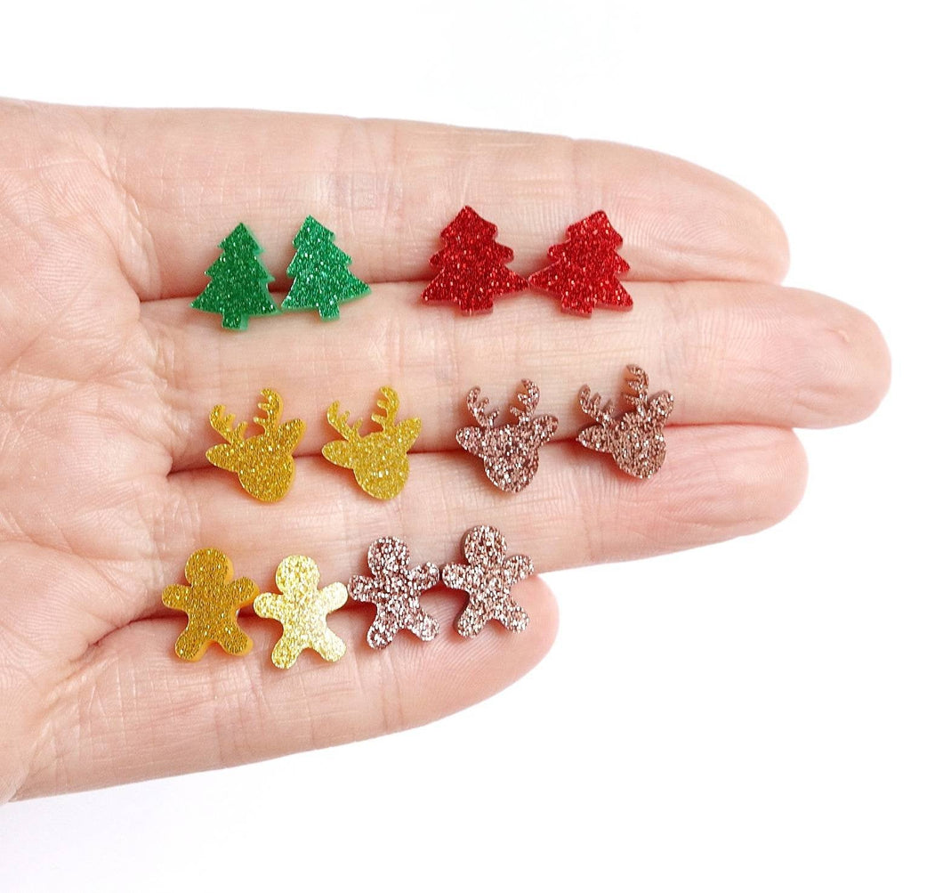 Christmas Shaped Acrylic Earrings