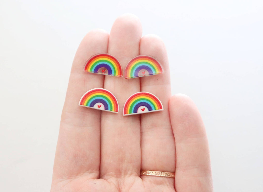 Acrylic Rainbow Earrings