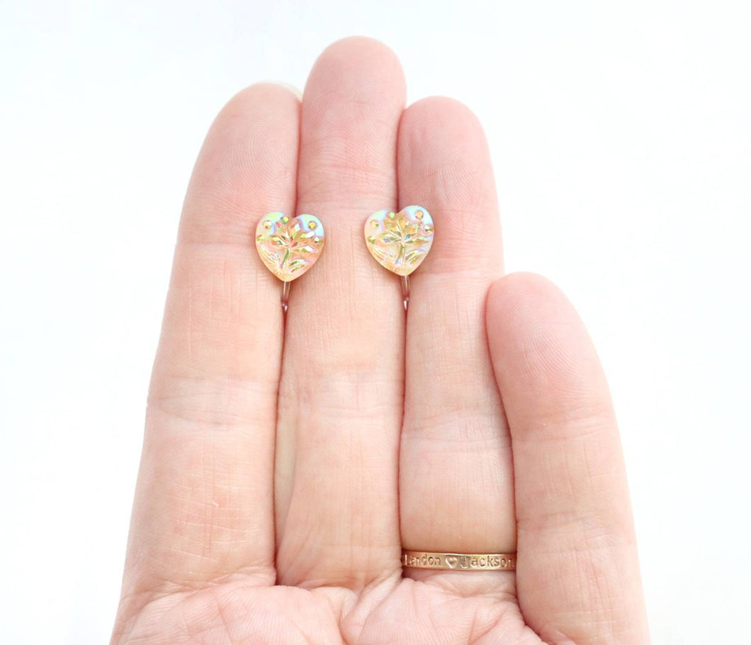 Floral Heart Earrings