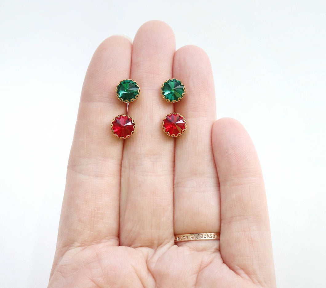 Holiday Rhinestone Earrings