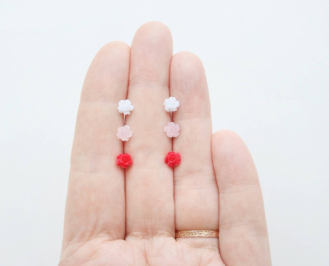 Mini Rose Earrings