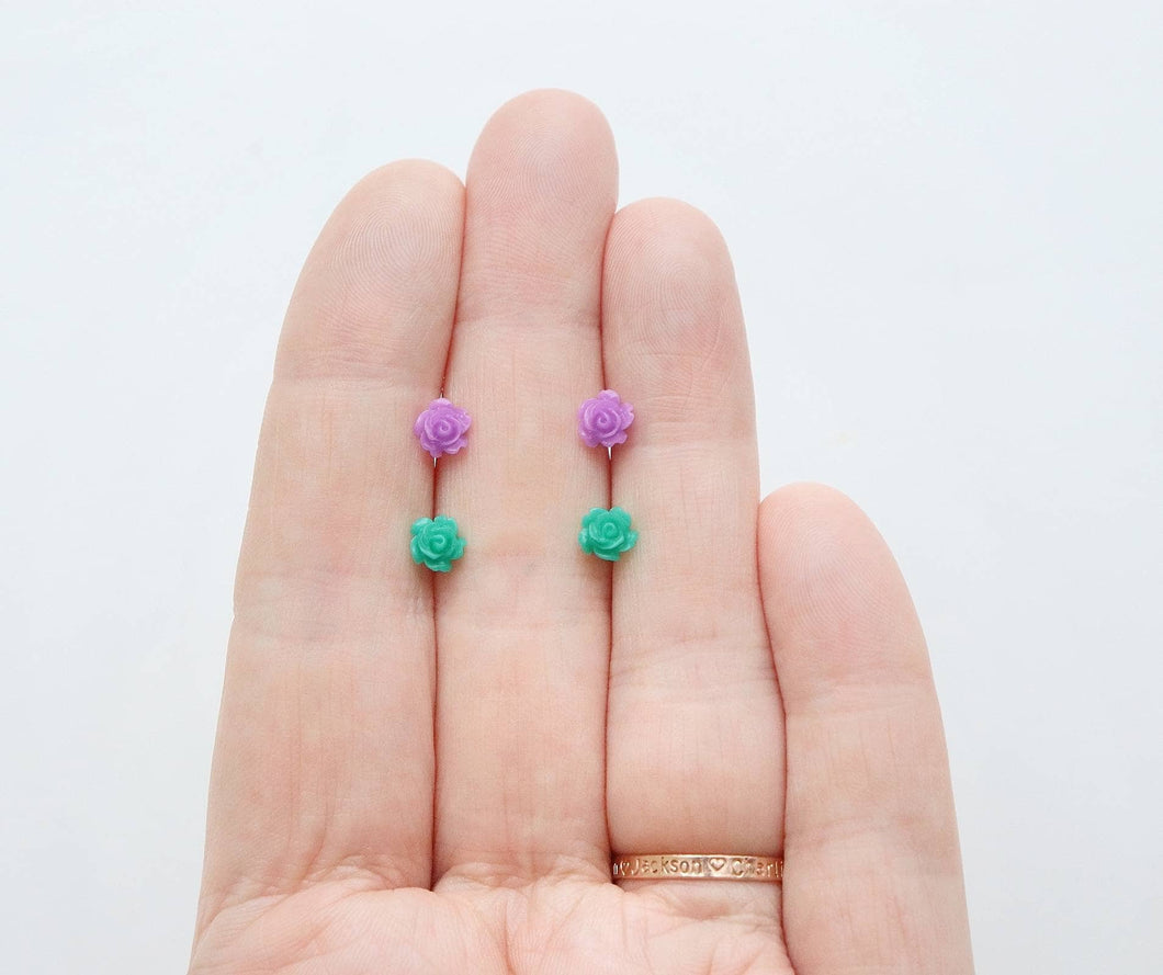 Mini Rose Earrings